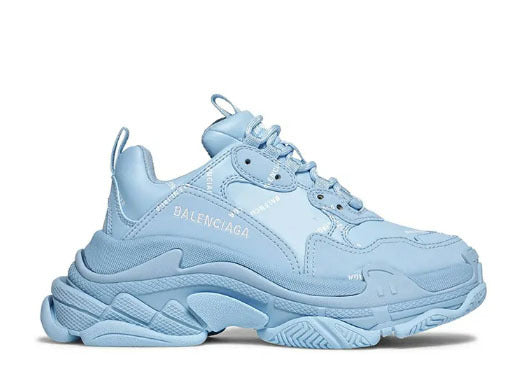 Balenciag* Wmns Triple S Sneaker 'Allover Logo - Light Blue'