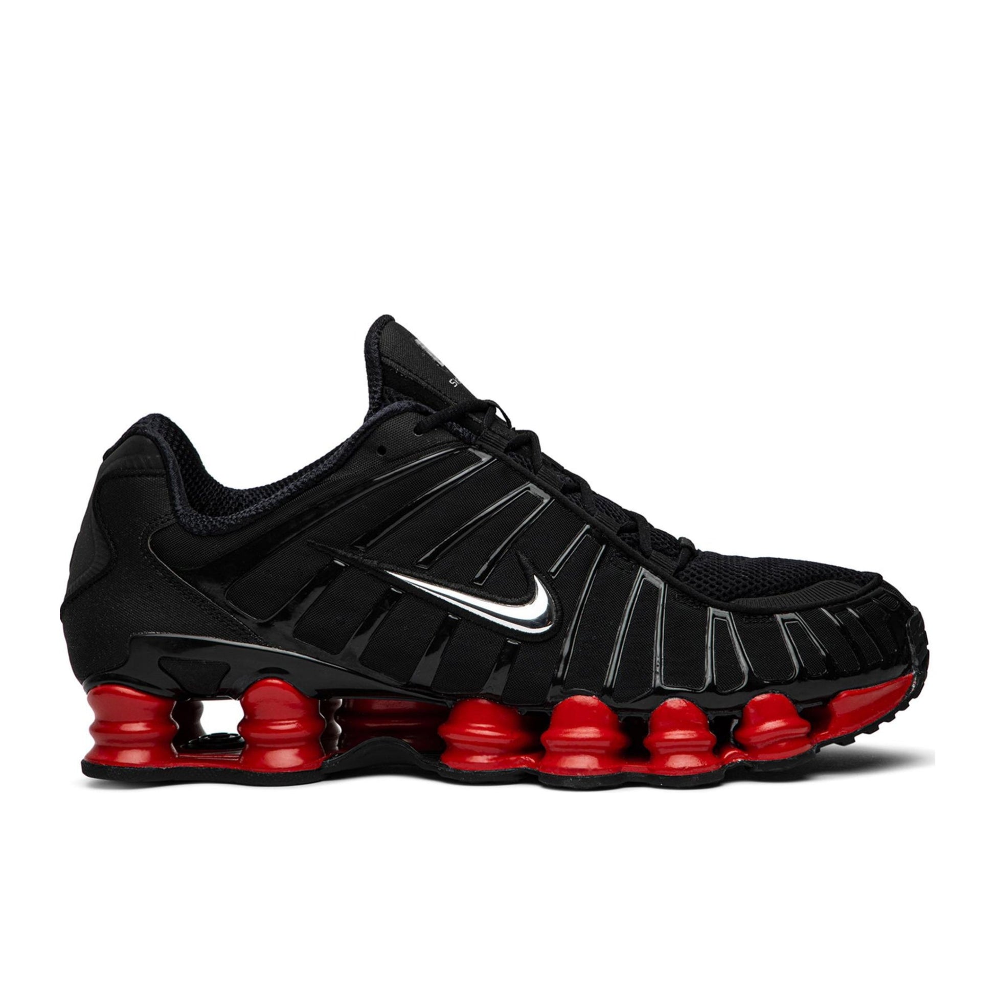 nike shox tl x skepta black red